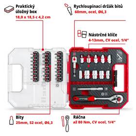 Sada náradia Einhell 49109022 (37 ks) 

 obrázok produktu 2 z 13