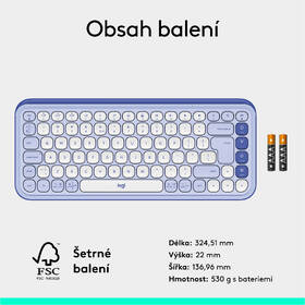 Klávesnica Logitech POP ICON, US layout fialová

 obrázok produktu 10 z 10