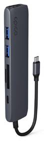 USB Hub Epico 6in1 Aluminium Hub 8K with USB-C čierny

 obrázok produktu 2 z 4