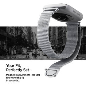 Remienok Spigen Metal Band na Apple Watch 42/41/40mm strieborný

 obrázok produktu 13 z 14