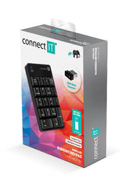 Klávesnica Connect IT NumCALC CKB-0061-BK, numerická čierna

 obrázok produktu 1 z 2