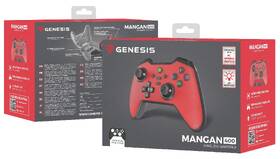 Gamepad Genesis MANGAN 400 pre PC, Switch, Mobil červený

 obrázok produktu 15 z 15