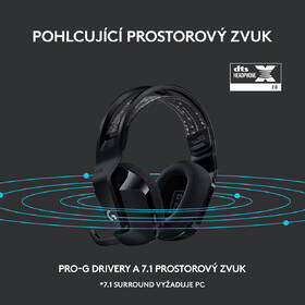 Headset Logitech G733 Lightspeed Wireless RGB čierny

 obrázok produktu 9 z 10