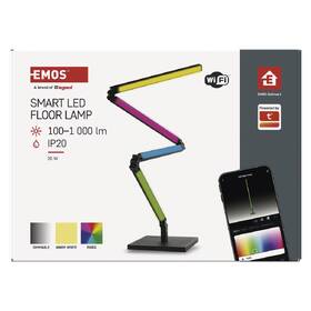 Stojacia lampa EMOS GoSmart,  24 W, 1000 lm, RGB+WW čierna

 obrázok produktu 4 z 6