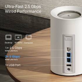 Kompletný Wi-Fi systém TP-Link Deco BE65 Pro (1 ks) biely

 obrázok produktu 5 z 7