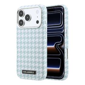 Kryt na mobil Karl Lagerfeld PU Houndstooth Resin Plate MagSafe na Apple iPhone 17 Pro modrý

 obrázok produktu 1 z 6