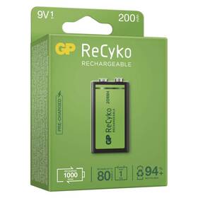 Batéria nabíjacia GP ReCyko, 9V, 200mAh, NiMH, krabička 1ks 

 obrázok produktu 2 z 5