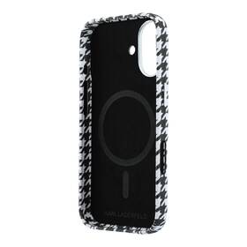 Kryt na mobil Karl Lagerfeld PU Houndstooth Resin Plate MagSafe na Apple iPhone 17 čierny

 obrázok produktu 5 z 6