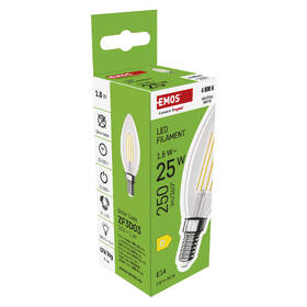 LED žiarovka EMOS Filament svíčka, 1,8 W, E14, neutrální bílá 

 obrázok produktu 7 z 7