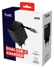 Nabíjačka do siete Trust MAXO Retractable 65W, USB-C čierny

 obrázok produktu 7 z 11
