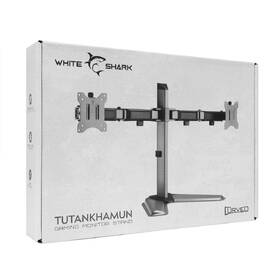 Držiak White Shark TUTANKHAMUN, pre 2 monitory, polohovateľný, pre uhlopriečky 17" - 32", max. nosnosť 18 kg sivý

 obrázok produktu 6 z 6