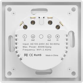 Vypínač IMMAX NEO SMART Nexa 2-tlačítkový, Zigbee 3.0, 230V, TUYA biely

 obrázok produktu 1 z 11