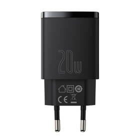 Nabíjačka do siete Baseus USB-A, USB-C, 20 W čierna

 obrázok produktu 1 z 7