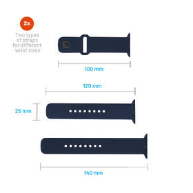 Remienok FIXED Silicone Sporty Strap na Apple Watch Ultra 49mm modrý

 obrázok produktu 4 z 5