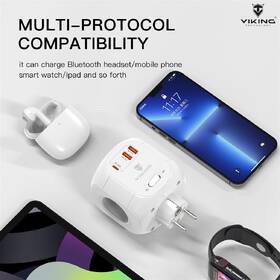 Rozbočovacia zásuvka Viking AC43, 4x zásuvka, vypínač biela

 obrázok produktu 4 z 4