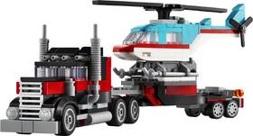 Stavebnica LEGO® Creator 3 v 1 31146 Náklaďák s plochou korbou a helikoptéra 

 obrázok produktu 1 z 9