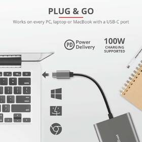 USB Hub Trust Dalyx 3v1 USB-C/USB, HDMI, USB-C PD 100W sivý

 obrázok produktu 8 z 8