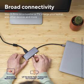 USB Hub Trust DALYX, 6-in-1 USB-C Multi-Port strieborný

 obrázok produktu 9 z 11