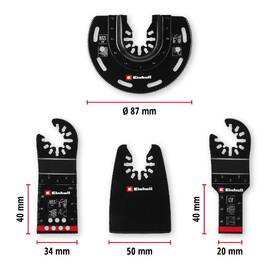 Súprava pre multibrúsku Einhell (4 ks), 49708104 

 obrázok produktu 2 z 5