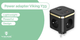 Rozbočovacia zásuvka Viking Y33B, 3x zásuvka, 1x USB-A, 2x USB-C, vypínač čierna

 obrázok produktu 3 z 3