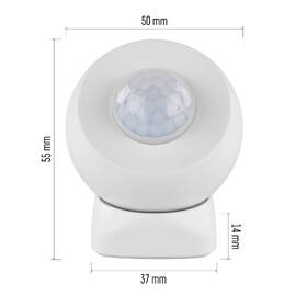 Detektor pohybu EMOS GoSmart PIR senzor, IP20, ZigBee biely

 obrázok produktu 7 z 10