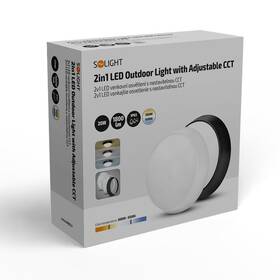 Svietidlo vonkajšie Solight 3CCT, 15/18/20W, 1800lm, 22cm, 2v1 čierne/biele

 obrázok produktu 6 z 6
