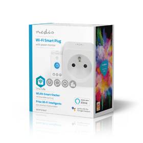 Inteligentná zásuvka Nedis SmartLife, Wi-Fi, 16A, 3680 W, meranie výkonu 

 obrázok produktu 7 z 7