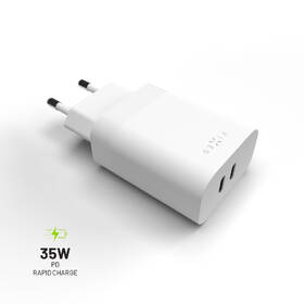 Nabíjačka do siete FIXED 2x USB-C PD, 35W biela

 obrázok produktu 3 z 6