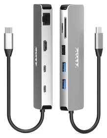 Dokovacia stanica PORT CONNECT 9v1 USB-C, 1x 4K, 85W PD strieborná

 obrázok produktu 1 z 8