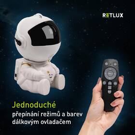 Dekoratívne LED RETLUX malý projektor Astronaut biele

 obrázok produktu 5 z 10