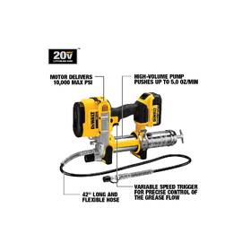 Mazací lis Dewalt DCGG571M1-QW (s batériou) 

 obrázok produktu 1 z 4