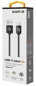 Kábel Aligator USB/USB-C, 1m čierny

 obrázok produktu 2 z 2