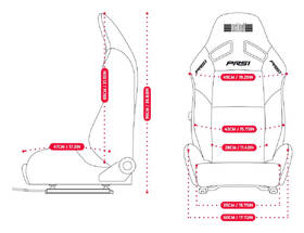 Prídavné sedadlo Next Level Racing PRS1 Performance Reclining Sim Racing Seat čierne/sivé

 obrázok produktu 6 z 8