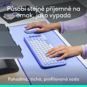 Klávesnica s myšou Logitech POP ICON, US layout fialová

 obrázok produktu 3 z 10