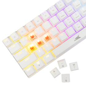 Klávesnica Baracuda DOLPHIN, Red switch, US layout biela

 obrázok produktu 2 z 7