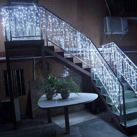 Vianočné osvetlenie ColorWay vonkajšie, 192 LED, 220V AC, 6× 0,6m, studená biela 

 obrázok produktu 13 z 19