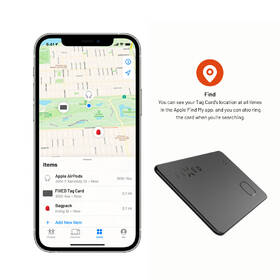 Lokátor FIXED Tag Card s podporou Find My, bezdrôtové nabíjanie čierny

 obrázok produktu 4 z 6