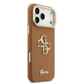Kryt na mobil Guess PU Grained 4G Logo Stand Camera Frame na Apple iPhone 17 Pro Max hnedý

 obrázok produktu 2 z 7