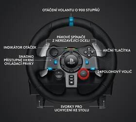 Volant Logitech G29 Driving Force PS5/PS4 + Headset G321 čierny

 obrázok produktu 14 z 17