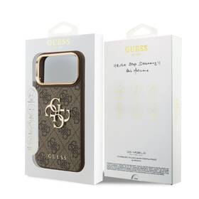 Kryt na mobil Guess 4G Metal Logo Gold Frame na Apple iPhone 18 Pro hnedý

 obrázok produktu 5 z 5