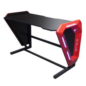Herný stôl E-Blue 125x62 cm, podsvietený čierny/červený

 obrázok produktu 1 z 2