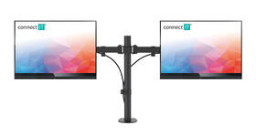 Držiak Connect IT TwinArm Basic Alfa na 2 monitory 13" až 32", nosnosť 2x8 kg čierny

 obrázok produktu 3 z 3