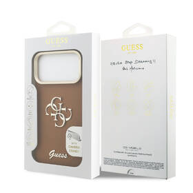 Kryt na mobil Guess PU Grained 4G Logo Stand Camera Frame na Apple iPhone 17 Pro Max hnedý

 obrázok produktu 7 z 7