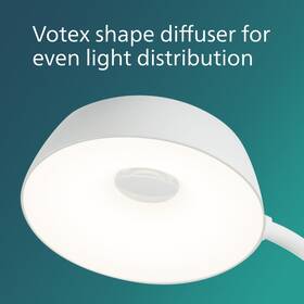 Stolná lampa Philips DONUTCLIP WHI 

 obrázok produktu 2 z 5