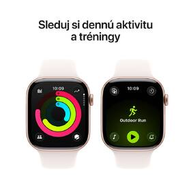Inteligentné hodinky Apple GPS + Cellular 42mm ružovo zlatý hliník - svetlo rumený športový remienok - M/L 

 obrázok produktu 3 z 7
