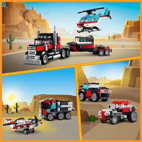 Stavebnica LEGO® Creator 3 v 1 31146 Náklaďák s plochou korbou a helikoptéra 

 obrázok produktu 6 z 9