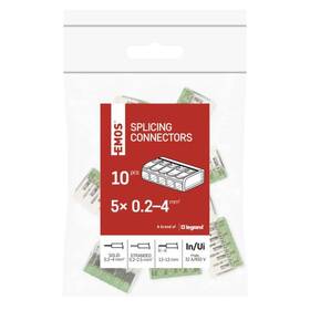 Svorkovnice EMOS SPOJOVACÍ SVORKA S PÁKOU 5×0.2–4 10KS priehľadná

 obrázok produktu 4 z 9