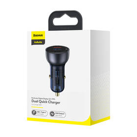 Adaptér do auta Baseus 1x USB, 1x USB-C, 65W sivý

 obrázok produktu 7 z 7