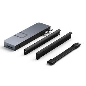 USB Hub Targus USB-C HD7-in-2 /1× USB 3.0, 2× USB-C, HDMI, Jack 3,5 mm, LAN, microSD na MacBook a NTB sivý

 obrázok produktu 4 z 9