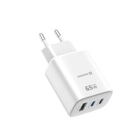 Nabíjačka do siete Swissten EDGE GaN 2x USB-C PD 65W/1x USB-A 18W QC biela

 obrázok produktu 1 z 5